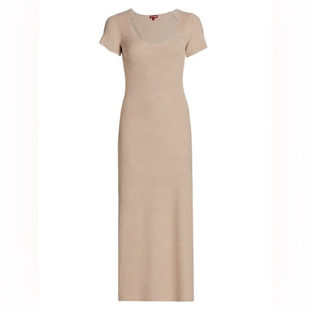 STAUD Camden Rib Knit Dress